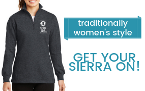 For a donation of $250 receive our comfy Sierra quarter-zip